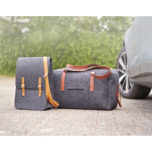 RPET felt document bag Amelia, light grey (Laptop & Conference bags)