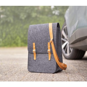 RPET felt document bag Amelia, light grey (Laptop & Conference bags)