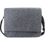 RPET felt laptop bag Layla, grey