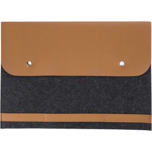 rPET-Filz-Laptop-Tasche Jonathan, Grau