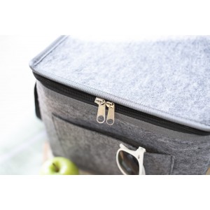 rPET-Filz-Khltasche Mason, Grau (Khlboxen)