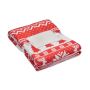 RPET fleece blanket 190 gr/m2, Red