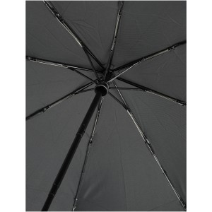 RPET folding umbrella , Black (Foldable umbrellas)