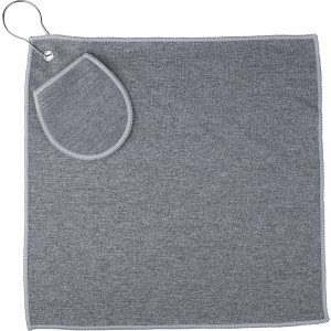 rPET golf towel Idris, black <font size=1>[ENG]</font>