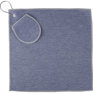 rPET golf towel Idris, cobalt blue <font size=1>[ENG]</font>