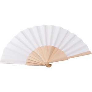 rPET hand held fan Rosanne, White (Fan)