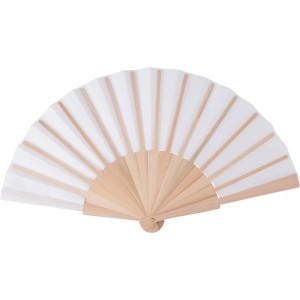 rPET hand held fan Rosanne, White (Fan)