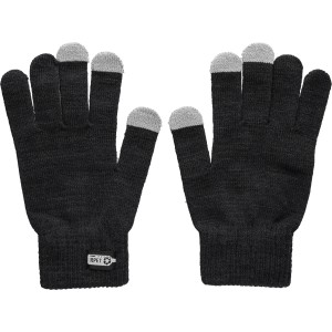 rPET touchscreen gloves Nira, black <font size=1>[ENG]</font>
