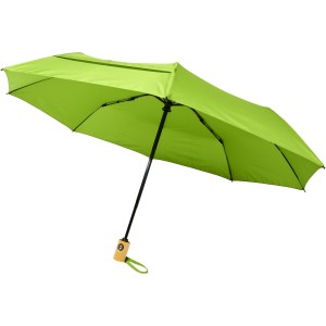 Bo 21" Vollautomatik Kompaktregenschirm aus recyceltem PET-K