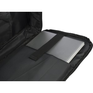 rPET (300D) polyester laptop backpack Eulalia, black <font size=1>[ENG]</font>
