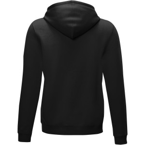 Ruby men's GOTS organic GRS recycled full zip hoodie, Solid black (Pullovers)