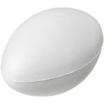 Ruby rugby ball-shaped stress reliever, White (21015600)