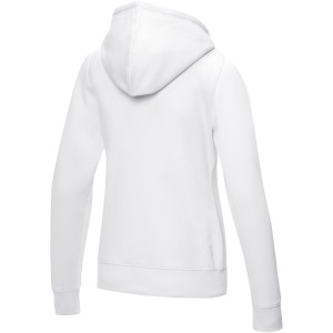 Ruby women's GOTS organic GRS recycled full zip hoodie, White (Pullovers)