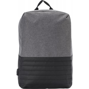 Diebstahlsicherer Rucksack 'Birmingham' aus PVC, Schwarz