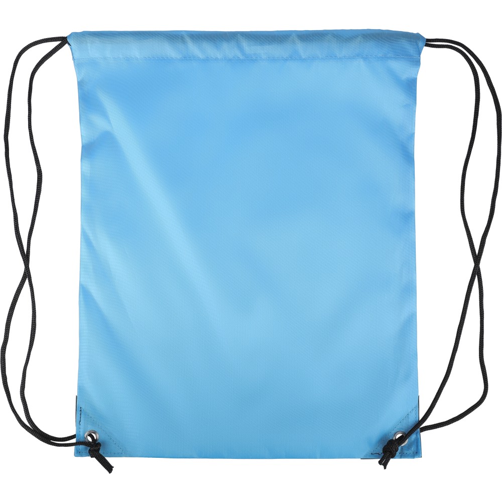 Polyester (210D) drawstring backpack Isolde, light blue (Rucksack)