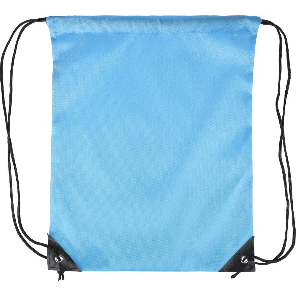 Polyester (210D) drawstring backpack Isolde, light blue (Rucksack)