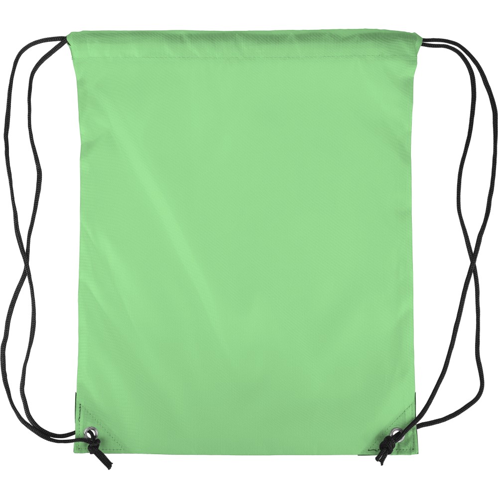 Polyester (210D) drawstring backpack Isolde, light green (Rucksack)