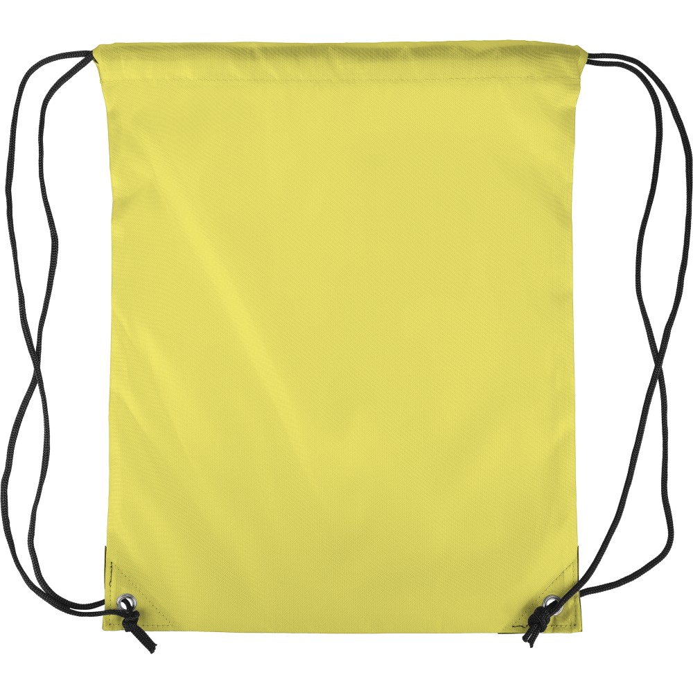 Polyester (210D) drawstring backpack Isolde, yellow (Rucksack)