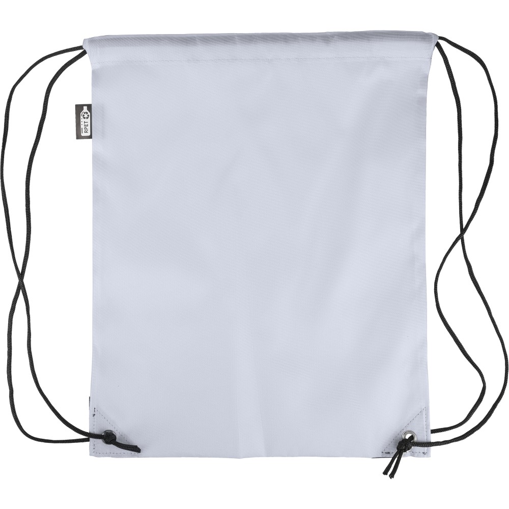 rPET polyester (210D) drawstring backpack Calix, grey (Rucksack)