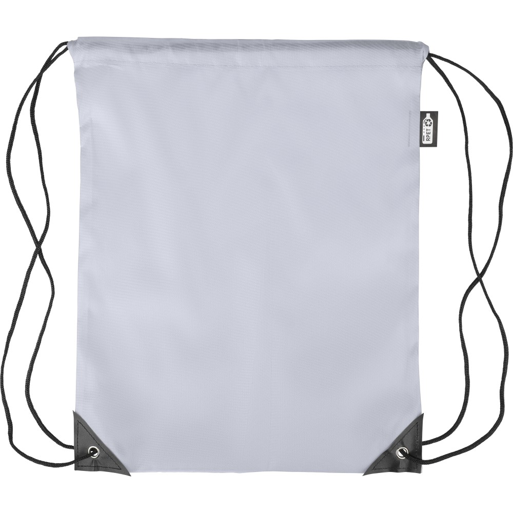 rPET polyester (210D) drawstring backpack Calix, grey (Rucksack)