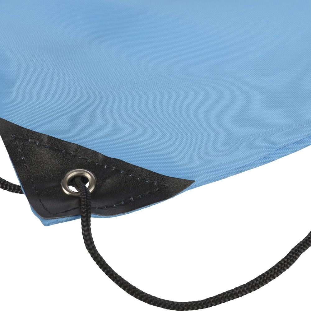 rPET polyester (210D) drawstring backpack Calix, light blue (Rucksack)