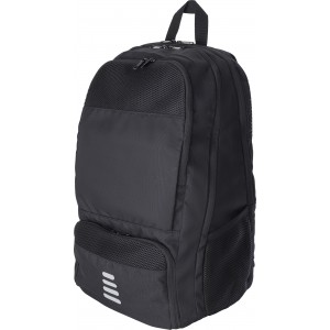 rPET-Polyester-Multifunktionsrucksack Sebastian, Schwarz