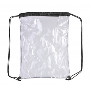 Schuh-/Rucksack (Turnbeutel) aus PVC Kiki, Schwarz