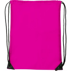 Turnbeutel aus Polyester Steffi, Rosa