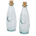 Sabor 2-piece recycled glass oil and vinegar set, Transparen (11318201)