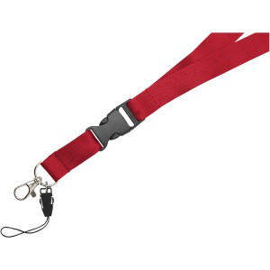 Sagan Lanyard mit abnehmbarer Schnalle und Handyband, rot (Schlsselbnder, Armbnder, Badge-Halter)