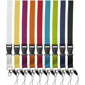 Sagan phone holder lanyard with detachable buckle, Red (Lanyard, armband, badge holder)