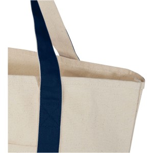 Sam 320 g/m2 GRS recycled cotton tote bag, Navy, Natural (Shopping bags)