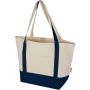 Sam 320 g/m2 GRS recycled cotton tote bag, Navy, Natural