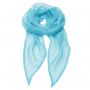 'COLOURS COLLECTION' PLAIN CHIFFON SCARF, Turquoise