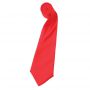 'COLOURS COLLECTION' SATIN TIE, Strawberry Red