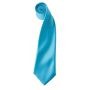 'COLOURS COLLECTION' SATIN TIE, Turquoise