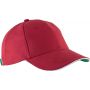 ORLANDO - 6 PANELS CAP, Red/White/Green