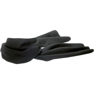 Polyester fleece (200 gr/m2) scarf Maddison, black (Scarf)