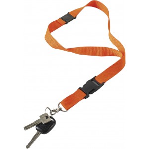 Lanyard aus Polyester Bobbi, Orange