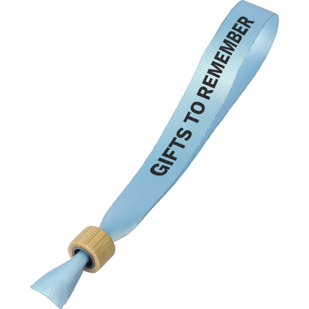 rPET (300D) wristcord Tarian, light blue (Schlüsselbänder, Armbänder, Badge-Halter)