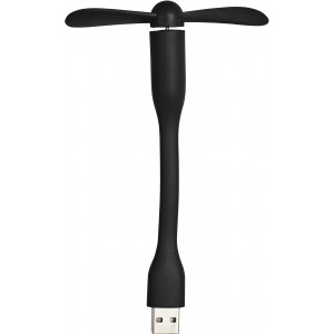 USB-Ventilator 'Mini' aus PVC, Schwarz