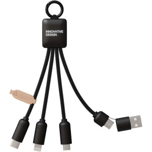 SCX.design C13 15W 5-in-1 charging cable, Solid black <font size=1>[ENG]</font>