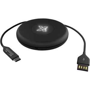 SCX.design C18 3-in-1 Travel Ladekabel mit Leuchtlogo, schwa