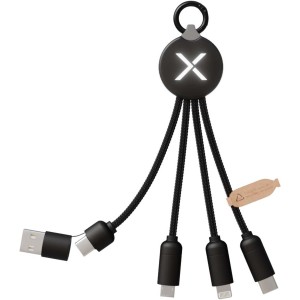 SCX.design C14 15W 5-in-1 charging cable, Solid black (Eletronics cables, adapters)