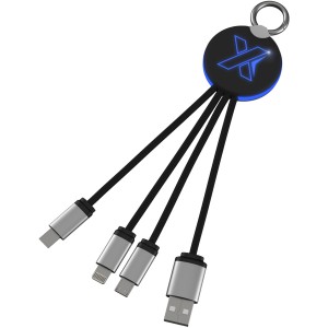 SCX.design C16 ring light-up cable, Blue, Solid black (Eletronics cables, adapters)