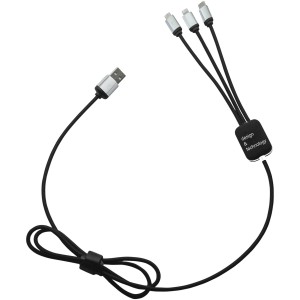 SCX.design C17 easy to use light-up cable, Solid black, White (Eletronics cables, adapters)