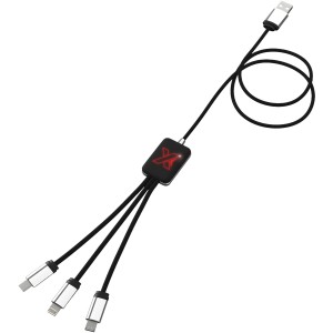 SCX.design C17 Easy to Use Ladekabel mit Leuchtlogo, rot, sc