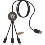 SCX.design C36 3-in-1 rPET erweitertes Ladekabel mit Leuchtl (2PX08471)