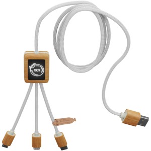 SCX.design C39 3-in-1 rPET light-up logo charging cable with (Eletronics cables, adapters)