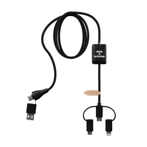 SCX.design C48 CarPlay 5-in-1 charging cable, Solid black (Eletronics cables, adapters)